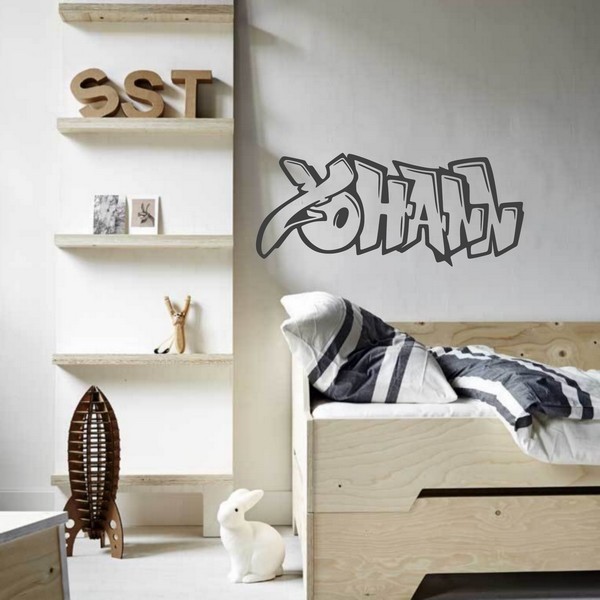 Exemple de stickers muraux: Yohann Graffiti